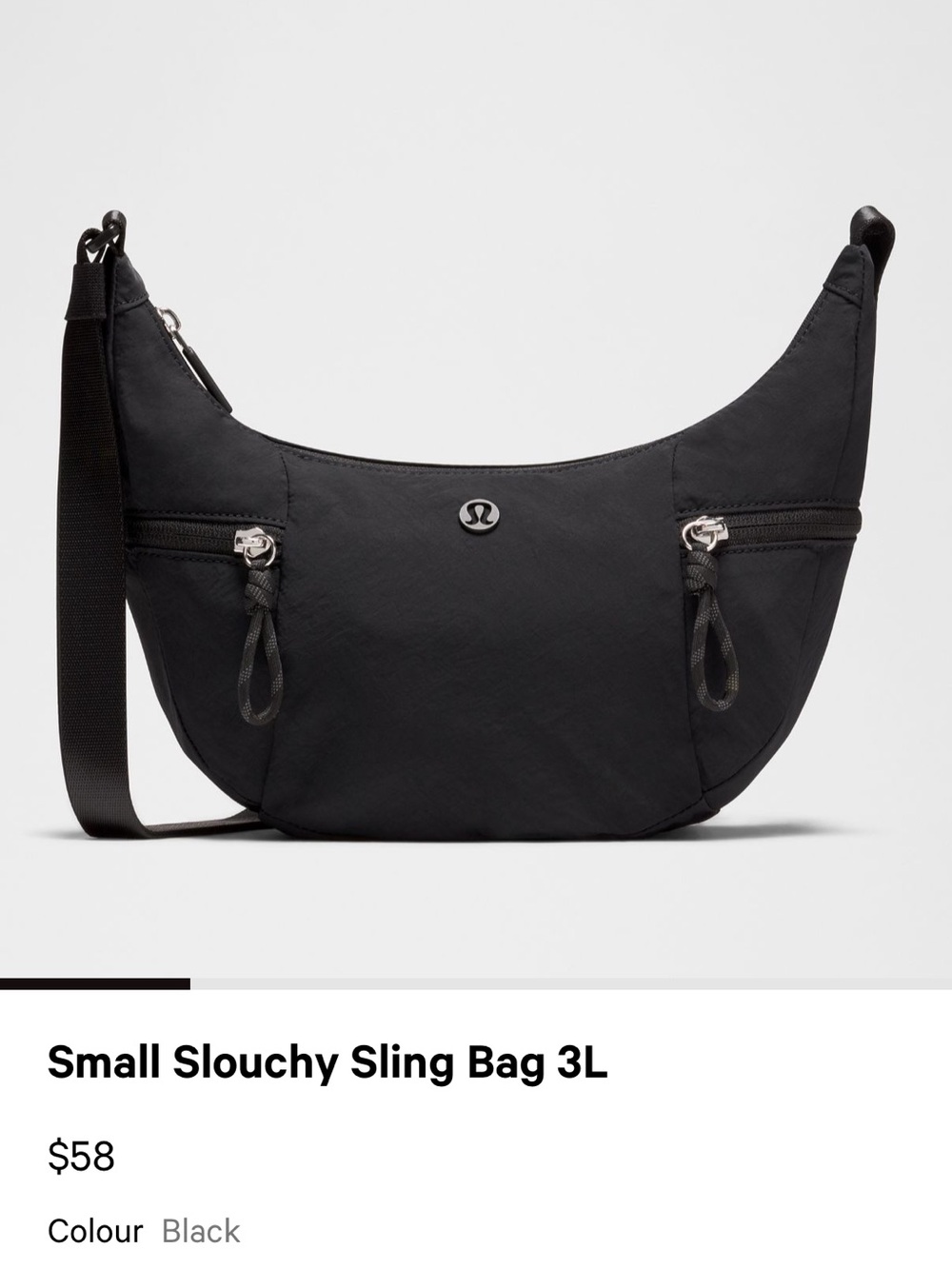 lululemon small slouchy sling bag 3L - Picture 3 of 5
